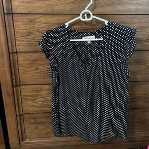 Philosophy black and white blouse